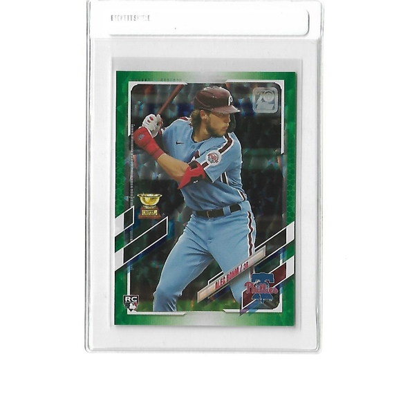 MLB Other - Alec Bohm 2021 Topps Series 1 SSP Green /499 Rookie
